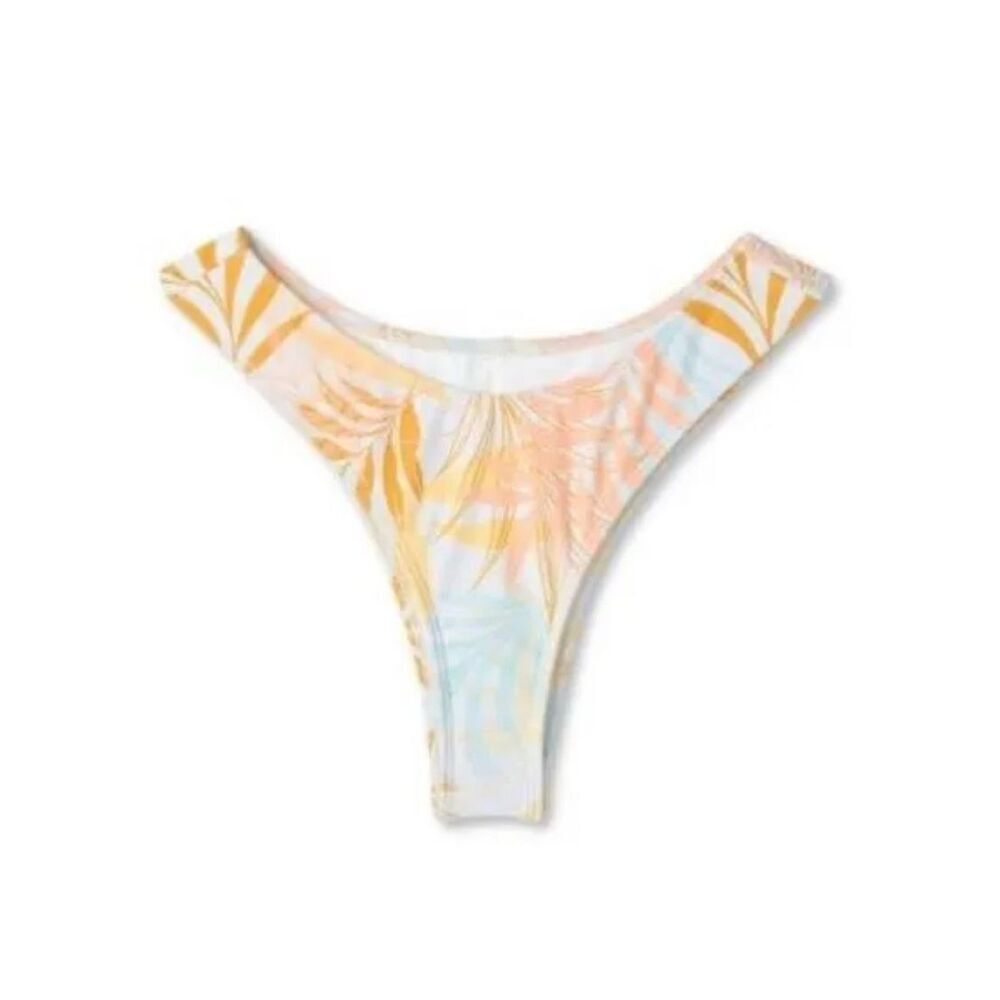 Wild Fable Multi Tropical Thong Bikini Bottom XS